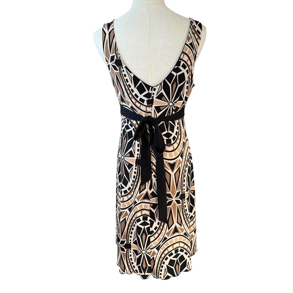 Babydoll Dress Y2K Inspired A Byer Empire Waist Stretch Geometric Sleeveless M - Picture 3 of 11
